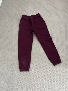 Michael Stars Plum Elastic-Waist Jogger Pants